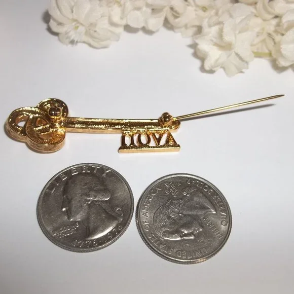 Pre-owned, AVON Skeleton Key Brooch, Celtic Knot Brooch, Avon Pin, Brooch, 7765 - Picture 4 of 5